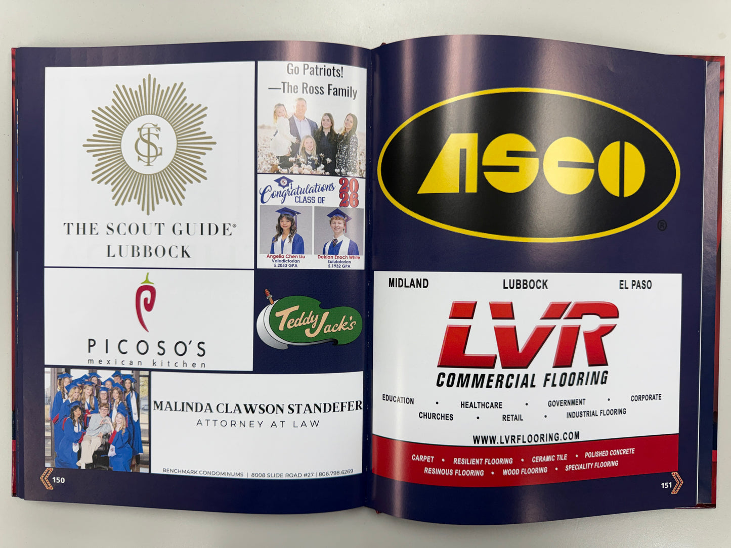 Upper School Yearbook - Business Ad Sponsorships