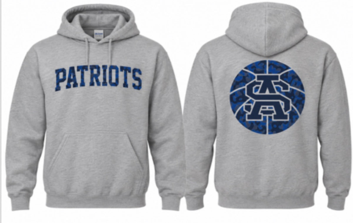 Camo Basketball Hoodie - Gildan