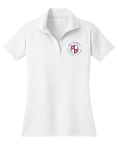 HS Ladies' White Polo - Performance