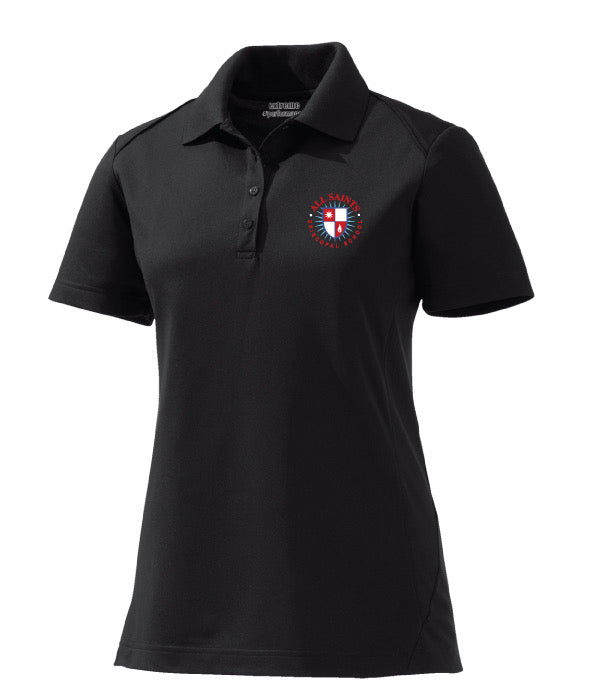 HS Ladies' Black Polo - Performance