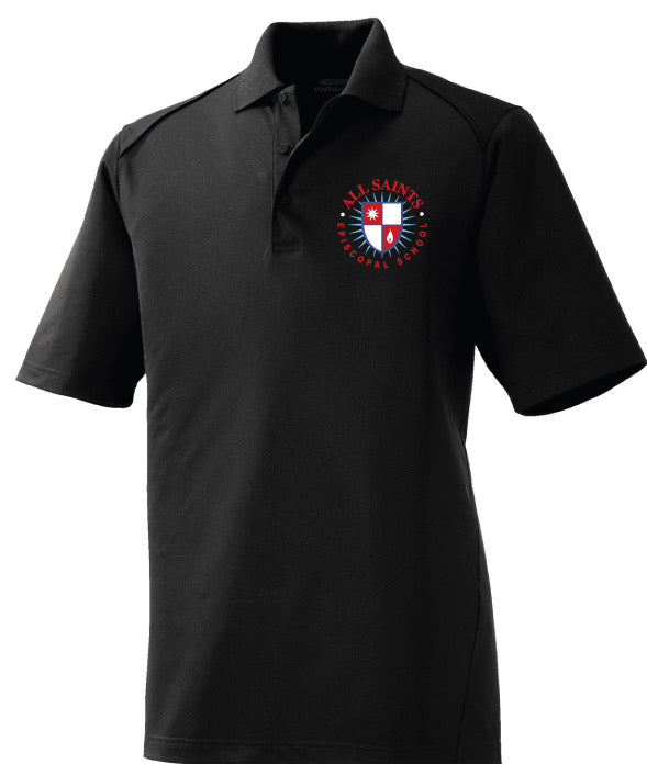 HS Mens' Black Polo - Performance