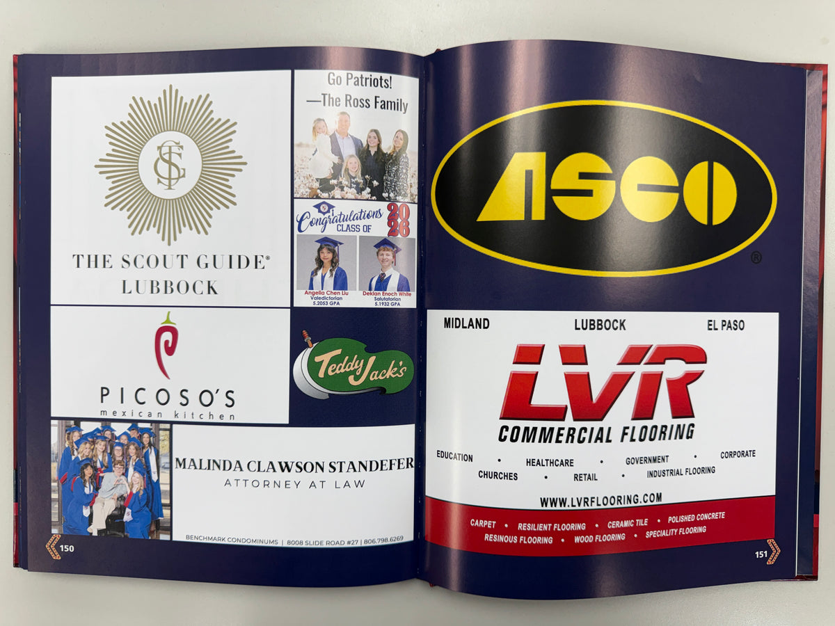 Upper School Yearbook - Business Ad Sponsorships