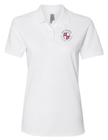 HS Ladies' White Polo - Cotton