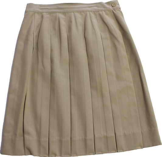 MS Girls' Khaki Dress Skirt